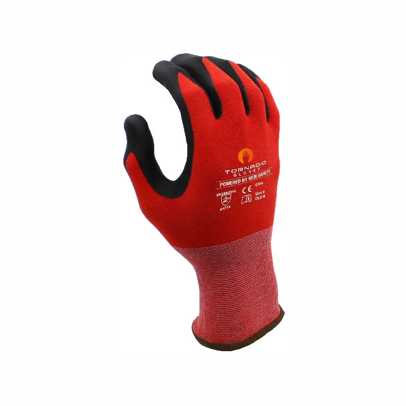 MCR OLB1 - 15G Olba Nylon Foam Palm Coated Anti-Bacterial Glove