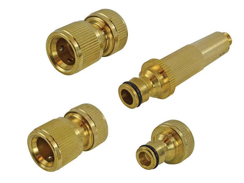 FAIHOSESET4 - Brass Nozzle & Fittings Kit 4 Piece 12.5mm (1/2in)