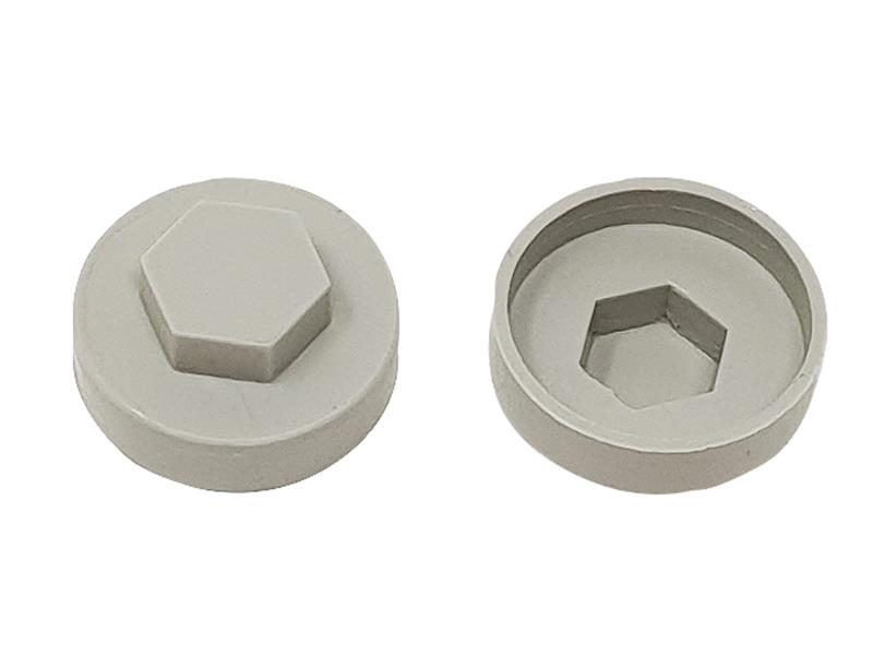 FORTFCC19GG - TechFast Cover Cap Goosewing Grey 19mm (Pack 100)