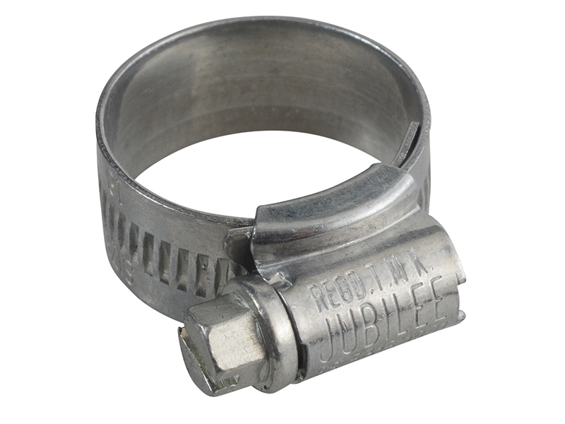 JUB0X - 0X Zinc Protected Hose Clip 18 - 25mm (3/4 - 1in)