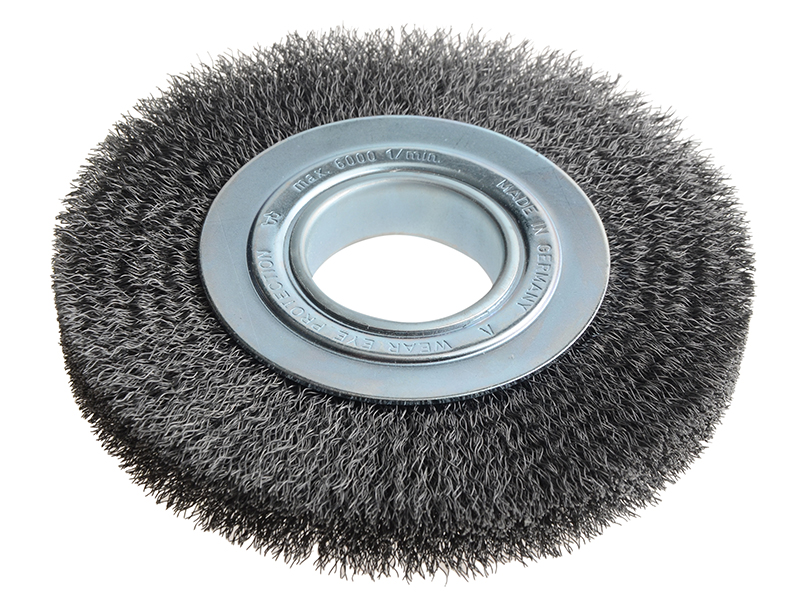 LES355162 - Wheel Brush D178mm x W23-25 x 50 Bore Set 3 Steel Wire 0.30