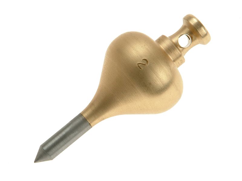 MON249 - 249D Brass Plumb Bob 128g (4.1/2oz) Size 2