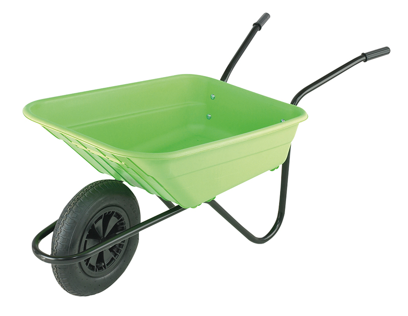 WALBSHLMPDD - Boxed 90L Lime Polypropylene Wheelbarrow