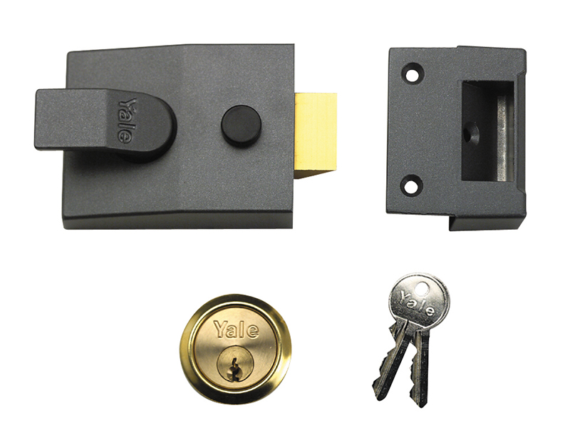 YALP89DMGPB - P89 Deadlock Nightlatch 60mm Backset DMG Finish Visi