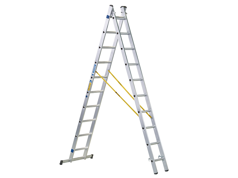 ZAR44870 - D-Rung Combination Ladder 2-Part 2 x 10 Rungs