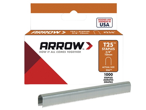 [HIS-165542] ARRT2538 - T25 Staples 10mm (3/8in) Box 1000