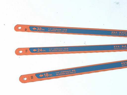 [HIS-166311] BAH3906243P - 3906 Sandflex Hacksaw Blades 300mm (12in) (8 24 & 32 TPI) (Pack 3)