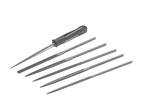 [HIS-166406] BAH470 - Needle File Set of 6 Cut 2 Smooth 2-470-16-2-0 160mm (6.2in)