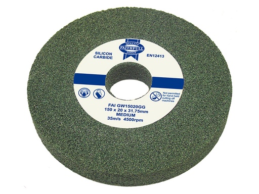 [HIS-171626] FAIGW15016GG - General Purpose Grinding Wheel 150 x 16mm Green Grit