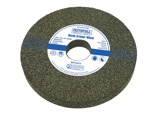 [HIS-171627] FAIGW15016M - General Purpose Grinding Wheel 150 x 16mm Medium Alox