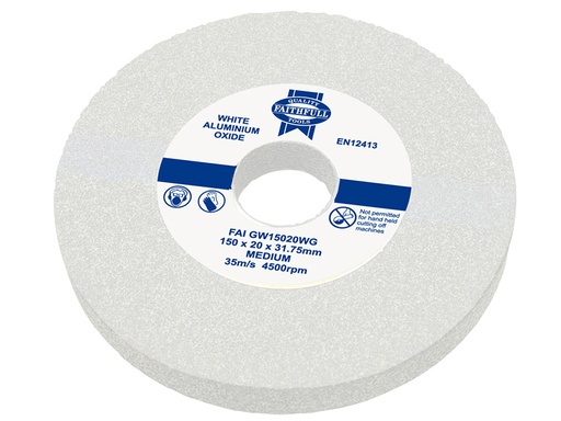 [HIS-171632] FAIGW15020WG - General Purpose Grinding Wheel 150 x 20mm White Medium