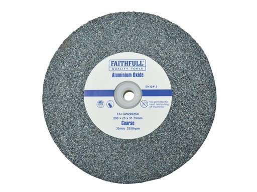 [HIS-171637] FAIGW20025C - General Purpose Grinding Wheel 200 x 25mm Coarse Alox