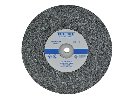 [HIS-171640] FAIGW20025M - General Purpose Grinding Wheel 200 x 25mm Medium Alox