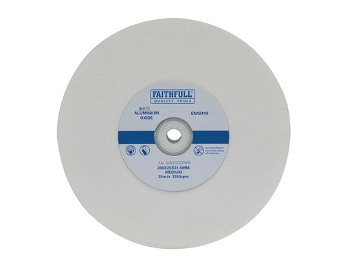 [HIS-171641] FAIGW20025WG - General Purpose Grinding Wheel 200 x 25mm White Medium