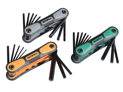 [HIS-171805] FAIHKSTRIPLE - Metric Imperial & TORX Folding Hexagonal Key Set 25 Piece