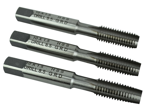 [HIS-171894] FAIHSSTM10 - HSS Straight Flute Tap Set M10 x 1.50 3 Piece