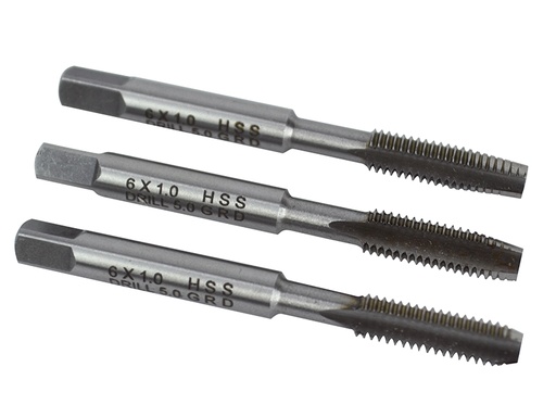 [HIS-171899] FAIHSSTM6 - HSS Straight Flute Tap Set M6 x 1.0 3 Piece