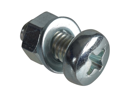 [HIS-175002] FORFPMSPH512 - Machine Screw Pozi Compatible Pan Head ZP M5 x 12mm Forge Pack 14