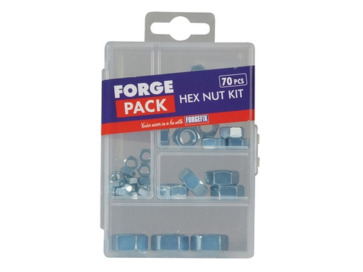 [HIS-175019] FORFPNUTSET - Hexagon Nut Kit ForgePack 70 Piece
