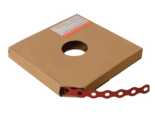 [HIS-175415] FORPCBR17 - Red Plastic Coated Pre-Galvanised Band 17mm x 0.8 x 10m Box 1
