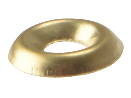 [HIS-175594] FORSCW10BM - Screw Cup Washers Solid Brass Polished No.10 Bag 200