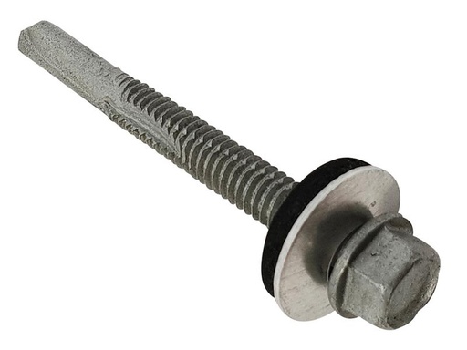 [HIS-175882] FORTFHW5532H - TechFast Roofing Sheet to Steel Hex Screw & Washer No.5 Tip 5.5 x 32mm Box 100