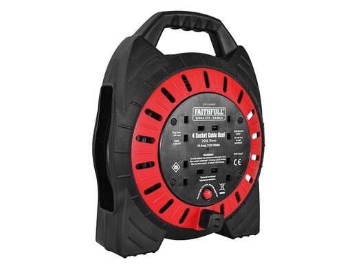 [HIS-175968] FPPCR20MSE - Semi-Enclosed Cable Reel 240V 13A 4-Socket 20m