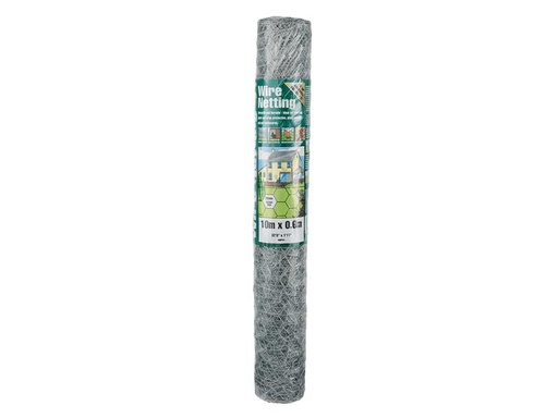 [HIS-176434] GDM50055 - Galvanised Wire Netting 25mm Hexagon 10 x 0.9m