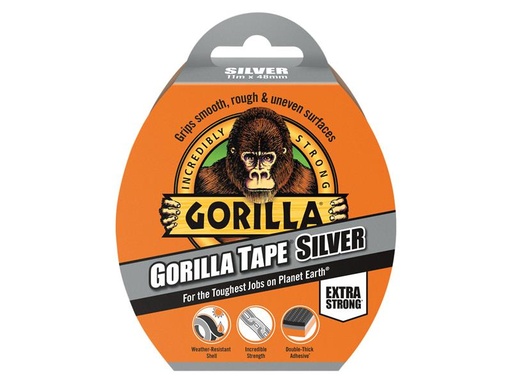 [HIS-176504] GRGCLOTHSIL - Gorilla Tape 48mm x 11m Silver