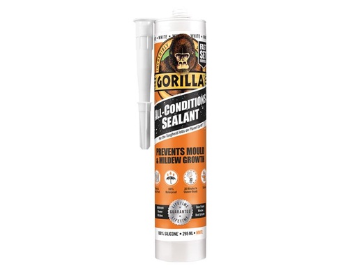 [HIS-176543] GRGSEALWH295 - Gorilla Mould Resistant Sealant White 295ml
