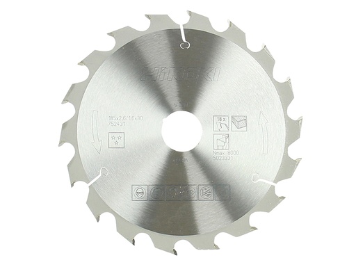 [HIS-178092] HIK752431 - Circular Saw Blade 185 x 30mm x 18T