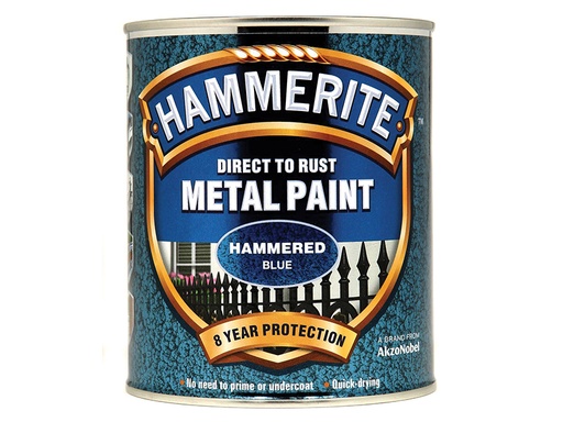 [HIS-178258] HMMHFB750 - Direct to Rust Hammered Finish Metal Paint Blue 750ml