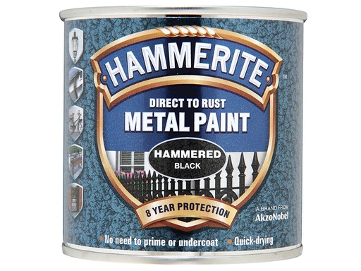 [HIS-178260] HMMHFBL250 - Direct to Rust Hammered Finish Metal Paint Black 250ml