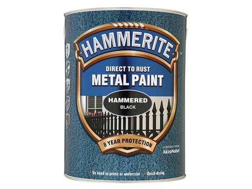 [HIS-178261] HMMHFBL25L - Direct to Rust Hammered Finish Metal Paint Black 2.5 Litre