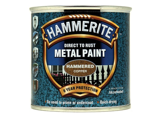 [HIS-178265] HMMHFCO250 - Direct to Rust Hammered Finish Metal Paint Copper 250ml