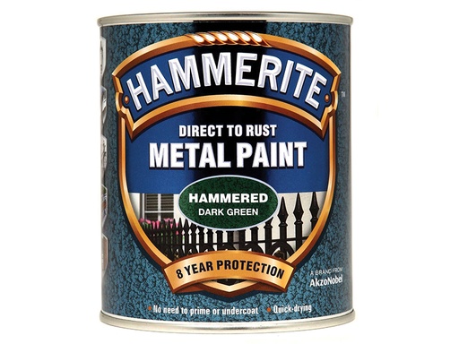 [HIS-178268] HMMHFDG750 - Direct to Rust Hammered Finish Metal Paint Dark Green 750ml