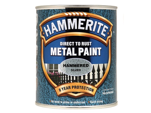 [HIS-178271] HMMHFS750 - Direct to Rust Hammered Finish Metal Paint Silver 750ml