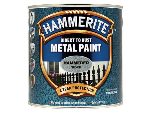 [HIS-178274] HMMHFSG25L - Direct to Rust Hammered Finish Metal Paint Silver 2.5 Litre