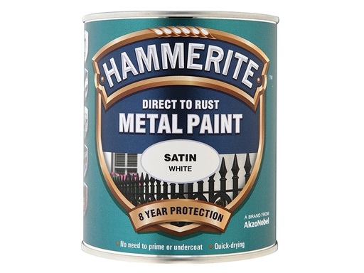 [HIS-178295] HMMSATW750 - Direct to Rust Satin Finish Metal Paint White 750ml