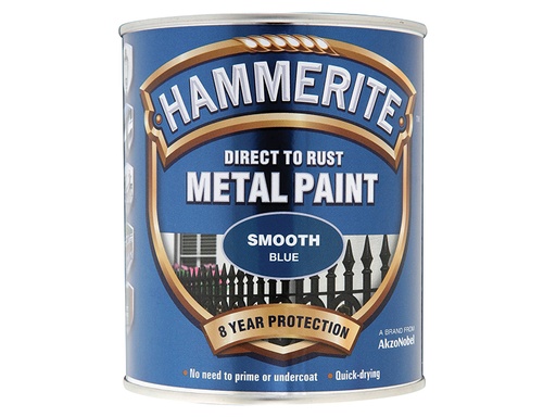 [HIS-178303] HMMSFB750 - Direct to Rust Smooth Finish Metal Paint Blue 750ml