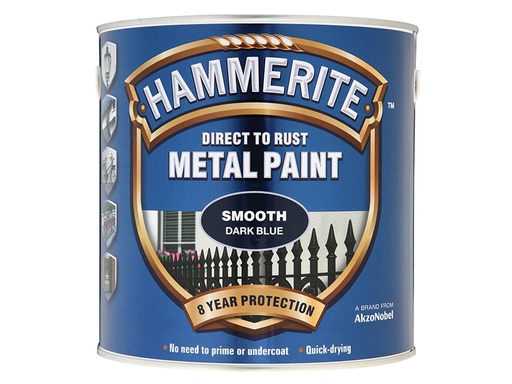 [HIS-178311] HMMSFDB25L - Direct to Rust Smooth Finish Metal Paint Dark Blue 2.5 Litre