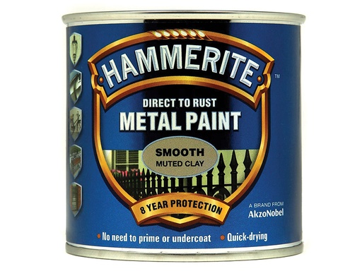 [HIS-178319] HMMSFMC250 - Direct to Rust Smooth Finish Metal Paint Muted Clay 250ml