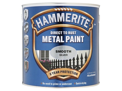 [HIS-178324] HMMSFS25L - Direct to Rust Smooth Finish Metal Paint Silver 2.5 Litre