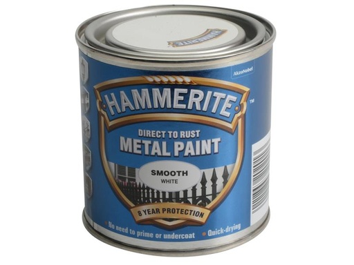 [HIS-178332] HMMSFW250 - Direct to Rust Smooth Finish Metal Paint White 250ml
