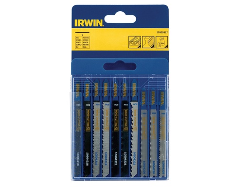 [HIS-179596] IRW10505817 - Jigsaw Blade Set Assorted 10 Piece Set