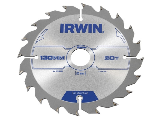 [HIS-179687] IRW1897087 - Construction Circular Saw Blade 130 x 20mm x 20T ATB