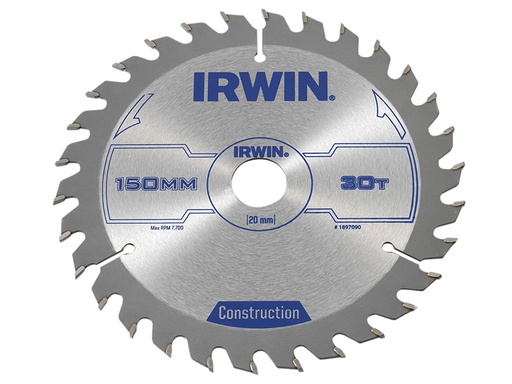 [HIS-179690] IRW1897090 - Construction Circular Saw Blade 150 x 20mm x 30T ATB