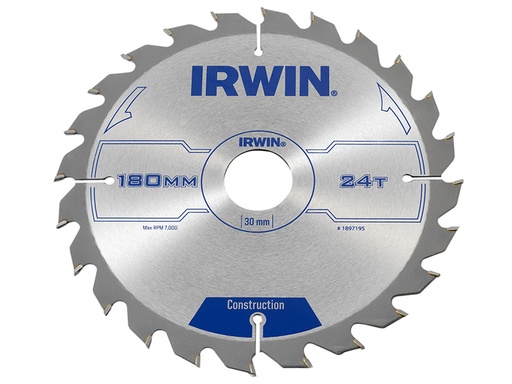 [HIS-179695] IRW1897195 - Construction Circular Saw Blade 180 x 30mm x 24T ATB