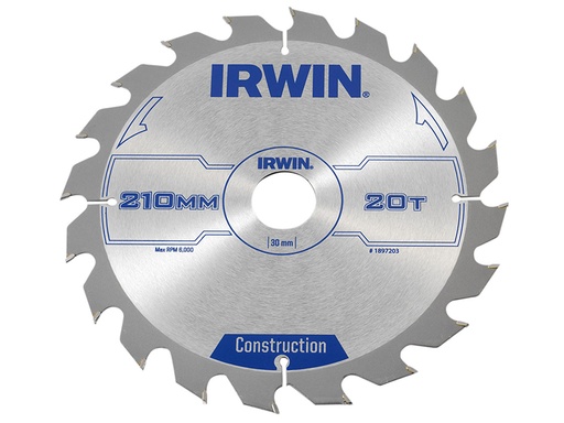 [HIS-179703] IRW1897203 - Construction Circular Saw Blade 210 x 30mm x 20T ATB