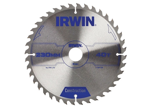 [HIS-179706] IRW1897206 - Construction Circular Saw Blade 230 x 30mm x 40T ATB